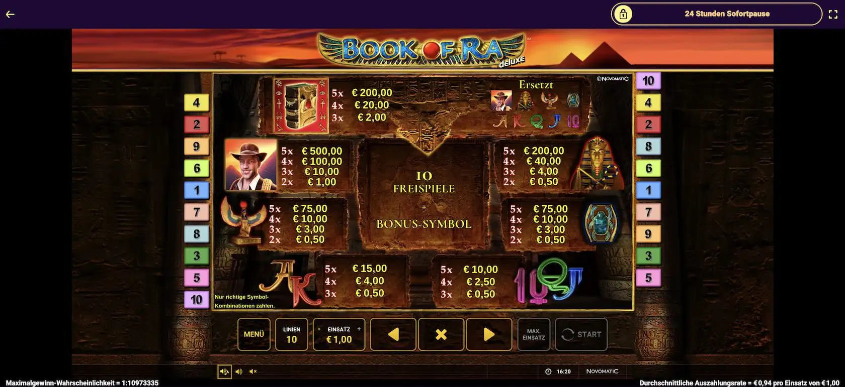 book-of-ra-deluxe-auszahlungstabelle