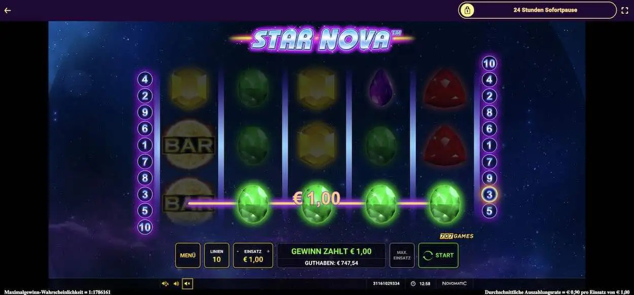 star-nova-gewinn