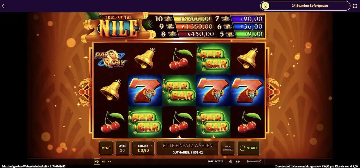 prize-of-the-nile-online-spielen